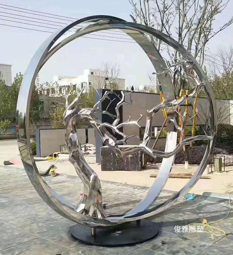 長春建業(yè)集團(tuán)不銹鋼雕塑制作案例